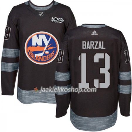 Miehille NHL New York Islanders Pelipaita Mathew Barzal 13 1917-2017 100th Anniversary Adidas Musta Authentic